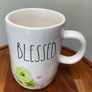 Rae Dunn “BLESSED” Floral Ceramic Mug